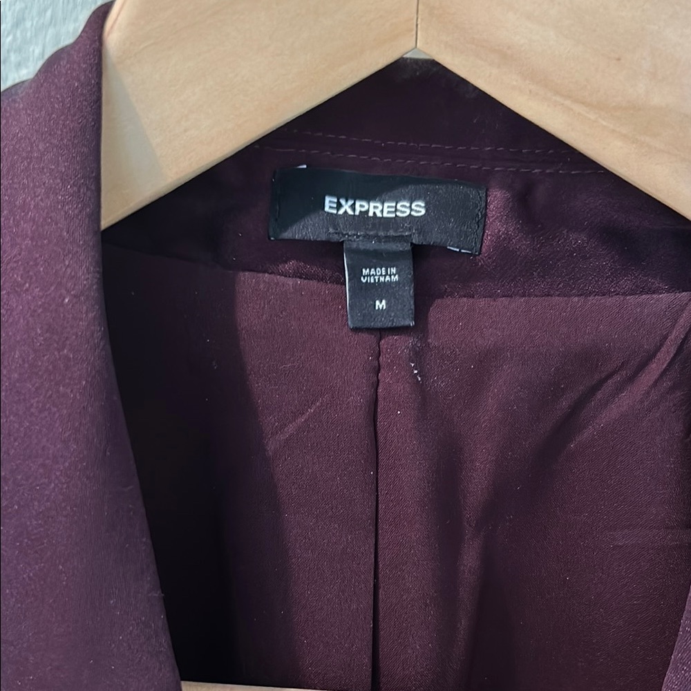 Express Burgundy Blazer